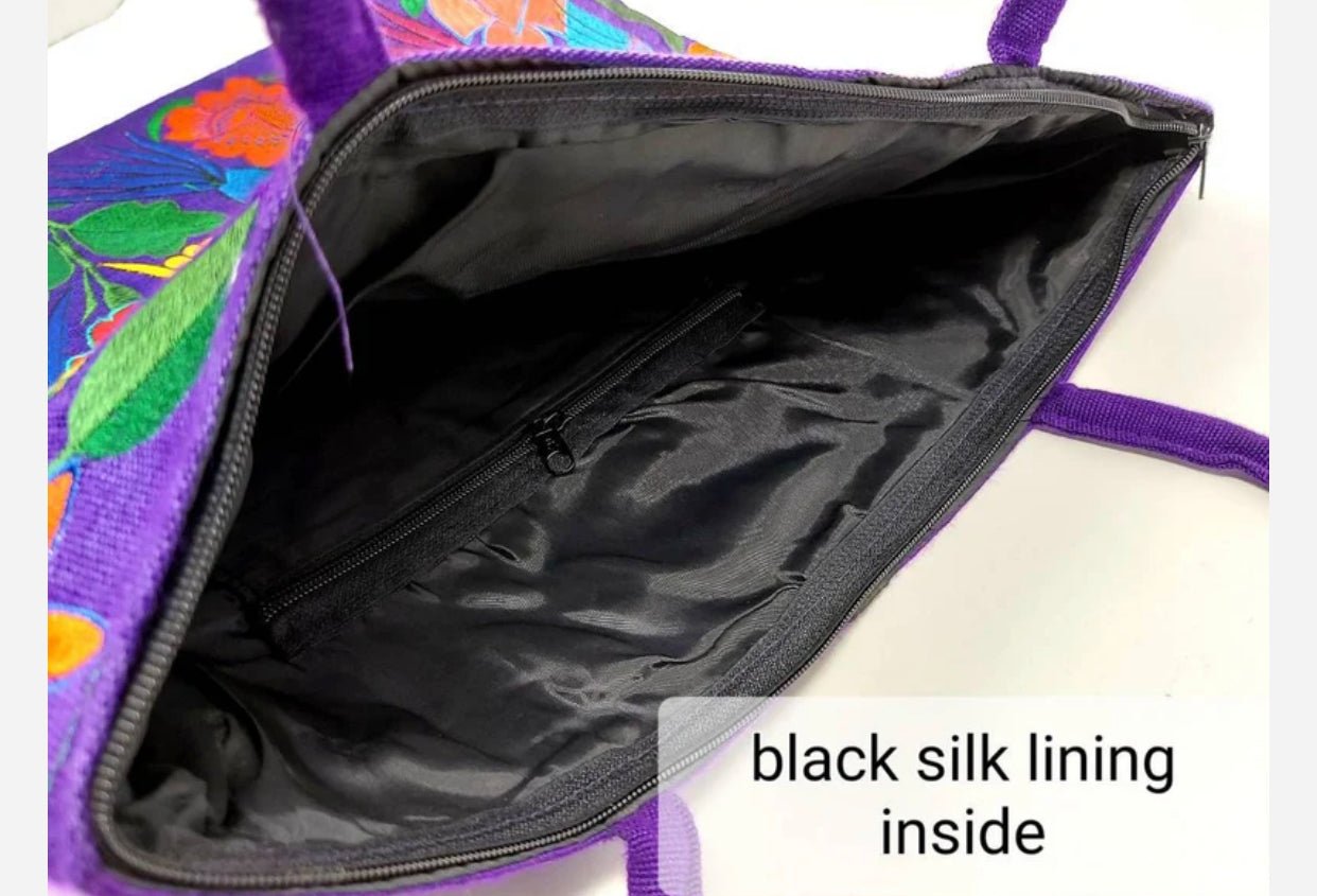 FLOR EMBROIDERED MERCADITO BAG