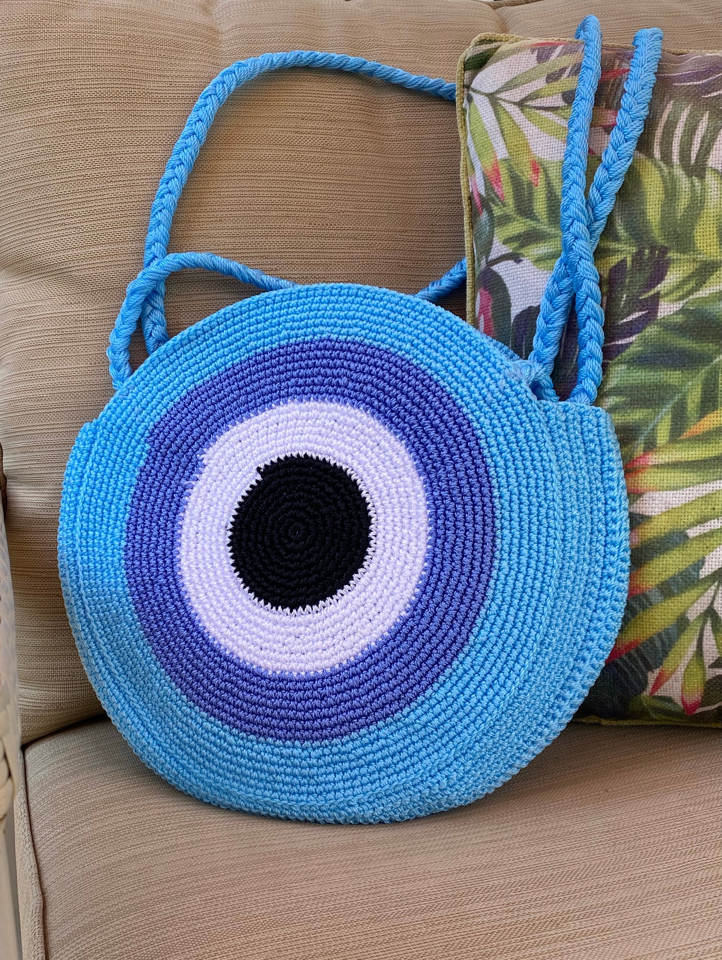 Buy I.F.H Crochet Bag - Reel Time Crossbody Bag - Boho Crochet Bag - Crochet  Circle Bag - Crossbody Bag - Round Crochet Bag at Amazon.in
